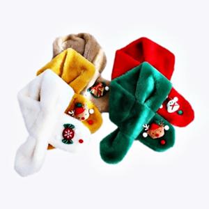 어린이 아동 퍼 목도리 유아 키즈 루돌프 산타 머플러 어린이집 유치원 교회 답례품 크리스마스 졸업 선물