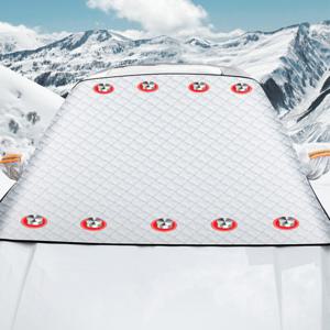 9개자석내장 자동차 성에방지커버 눈덮개 차량용 앞유리 하프 커버 덮개 OCA-ANC3