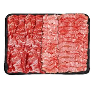 1++ 투뿔 한우 특수 모둠 로스 구이 세트  4~5인분 800g