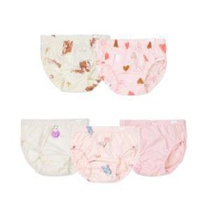 (대구신세계)오가닉맘 여아용 남아용 아동 팬티 5종 세트 중 택1