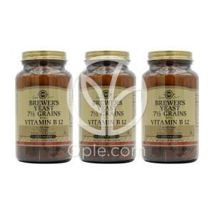 (오플닷컴) 3개 솔가 맥주 효모 7 1/2 곡물과 비타민 B12 250 타블렛 빠른직구