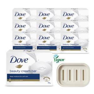 도브 비누 대용량 135g 10개 + 비누받침대