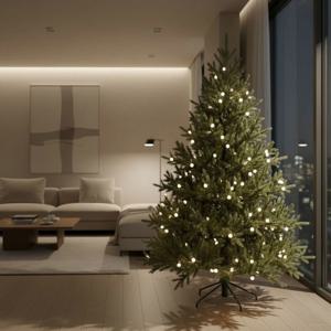 1.2 1.5 1.8 2025 NEW 리얼 무장식 크리스마스 트리 앵두전구 오너먼트 LED 울타리 트리가리대