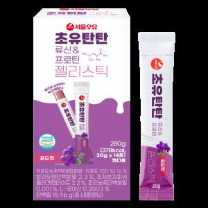 서울우유 콜라겐 단백질 프로틴 류신 젤리스틱 3박스 42포 포도맛 3박스 (42포)