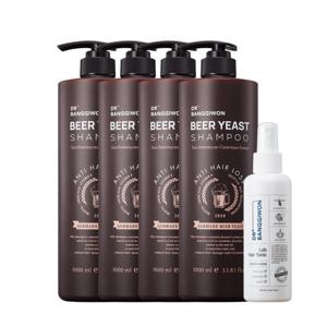 맥주효모 탈모샴푸 1Lx4+헤어토닉 150ml