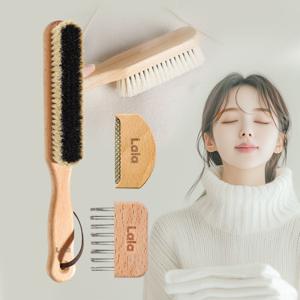 트래블라라 옷솔 캐시미어 브러쉬 코트 돈모 코트빗 클리너+휴대용브러쉬 세트