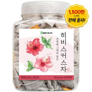 히비스커스 100티백 1500만 티백 판매 돌파 친환경 필터