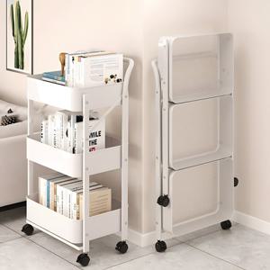 다용도 무조립 철재 이동식 트롤리 수납카트 틈새 선반 수납장