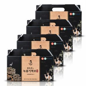 김오곤 녹용기력보 14가지 한약재 진액 건강즙 70ml 30포 4개월분 4박스