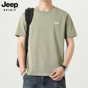 지프스피릿 JEEP SPIRIT 남성용 세미 오버핏 반팔 티셔츠 68027