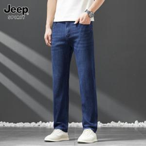 지프스피릿JEEP SPIRIT 남성용 데일리 베이직 테이퍼드 데님 사계절 청바지 909-1