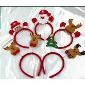 J2K 크리스마스 산타 루돌프 머리띠 눈사람 연말 파티 용품