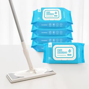 밀대걸레+물걸레 청소포 캡형 150매 (표준형)