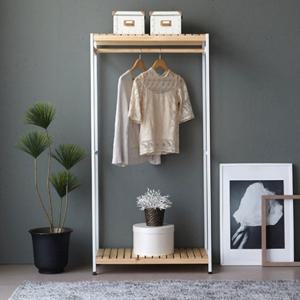 인테리어 원목 철제 옷장 행거 800 조립식 드레스룸 수납 선반행거