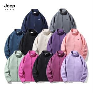 지프스피릿 남녀공용 겨울용 기모 집업 데일리룩 QZ1012