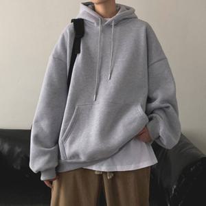 베이직 남녀공용 오버핏 기모후드티 폴리에스테르 무지 겨울 남성 여성 후드 OFS-WHD11