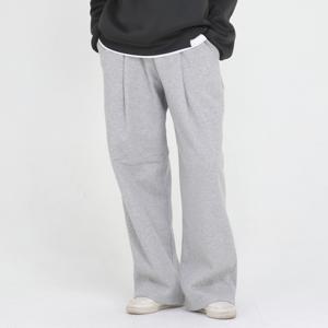 네오플레인 남성 원턱 기모 츄리닝 와이드 겨울 밴딩 팬츠 바지 6 COLOR