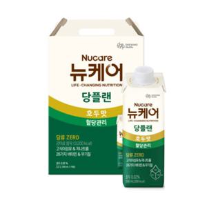 뉴케어 당플랜 호두맛 200ml x 16팩 당 제로 당뇨 혈당 환자영양식 임산부 식사