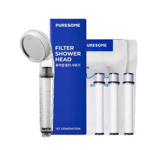 퓨어썸 필터 샤워기+퓨어필터 2BOX 세트 (1년 사용분)