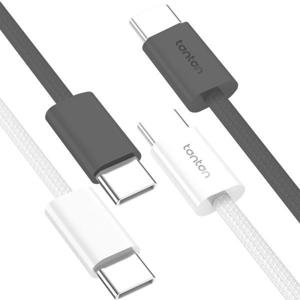 (1+1) 2미터 롱길이 60W 초고속 C to C타입 삼성 갤럭시 아이폰 핸드폰 고속 충전케이블 충전기 케이블 2m