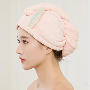 젖은머리 말리는 극세사 드라이 수건 토끼 타올