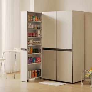 비올레 슬라이딩 냉장고 틈새장 틈새수납장 주방수납장 주방선반장