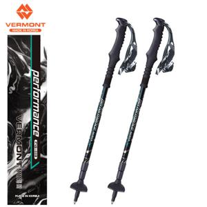 버먼트 국산 등산스틱 퍼포먼스 블랙 3단스틱 2개1세트 듀랄루민 AS가능