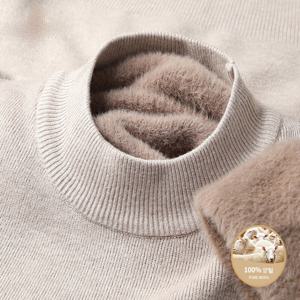 겨울 신상 남성 반폴라 도톰 기모 레깅스 캐시미어 스웨터