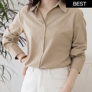 링클프리 여성 셔츠 블라우스 구김없는 면접 남방 14color