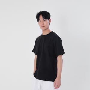 네오플레인 1+1 남자 주머니 반팔 티셔츠 오버핏 무지 면티 레이어드 흰색티 이너티