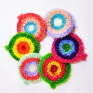 촘촘한 아크릴 주방 수세미 5개