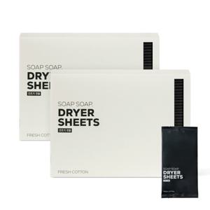 1+1 소프소프 드라이시트 프레쉬코튼 40매입 - 건조기 섬유유연제 시트 정전기방지