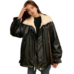 SUTA 가을겨울 여성 아우터 루즈핏 퍼 자켓 잠바 아우터옷 빅사이즈