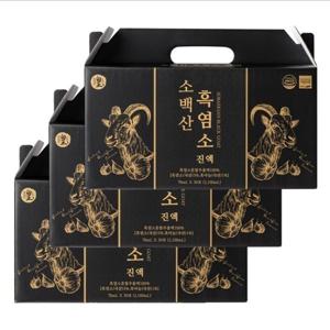 황지원 국내산 흑마늘 품은 소백산 흑염소 진액 흑염소즙 70ml 90개 3개월분 총3박스