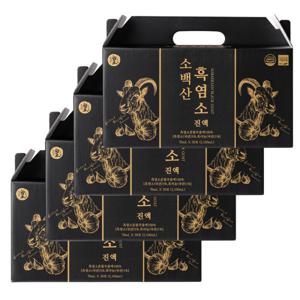 황지원 국내산 흑마늘 품은 소백산 흑염소 진액 흑염소즙 70ml 120개 4개월분 총4박스