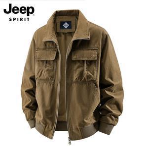 JEEP SPIRIT 남성 항공점퍼 봄 가을 겨울 코튼 작업복 재킷