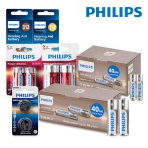 필립스 알카라인 AA건전지 AAA건전지 40개입 외 4종 12/10 빡세일 특가