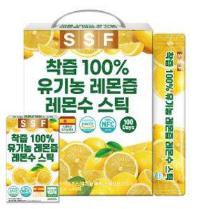 유기농 레몬즙 레몬수 원액 스틱 (레몬즙14포 증정)1박스(100포) (12/8 10시~12/21 기간 한정)