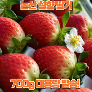 설향 논산 생딸기 딸기 제철 700g 대용량 발송 배부르게 드세요.
