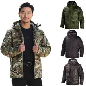 밀리터리 남자 야상 패딩 점퍼 열반사 안감 방한복 택티컬 후드 전술 군복 자켓 남성 겨울 작업복 잠바MY40