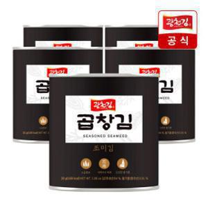 (신선집중) 광천김  역대급특가 햇김 곱창김 캔김 30g x 5캔 / 주문급증 1캔54매 마지막까지바삭해요