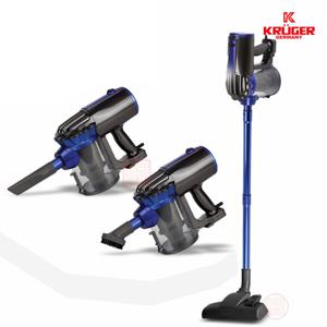 크루거 유선 진공 핸디 스틱형 미니 소형 청소기 KVC-1985 강력파워 사이클론 사무실 가정 등 다양한 공간