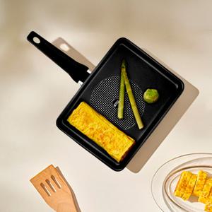 키친아트 다이아몬드코팅 골드핏 직사각팬 27cm