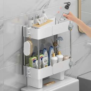 무타공 화장실선반 욕실정리선반 변기 위 수납 정리선반 2단 변기위선반 화장실거치대