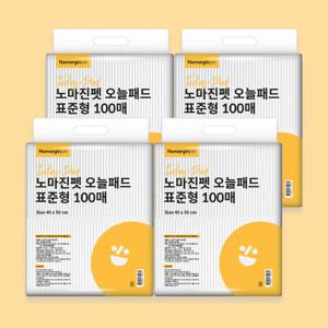 노마진펫 오늘패드 강아지배변패드 20g 400매 표준형/대형 고흡수 애견패드 대형견 소형견