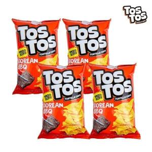 토스토스 코리안 비비큐 토르티야 칩스 145g 4개 /나쵸 나초 과자