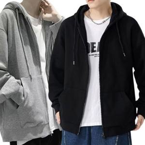 여성 남성 오버핏 후드티 루즈핏 기모 후드집업