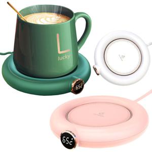1+1 머그워머 컵워머 온열 3단온도조절 USB 보온 컵받침대 LCD온도표시 머그인덕션