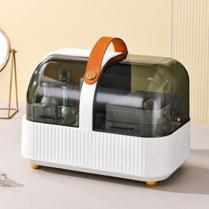 메이크업 박스 대용량 주얼리 스킨케어 수납함 휴대용 뚜껑 포함 방진 분리 수납함