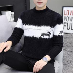 남성 모헤어 터틀넥 니트 스웨터 긴팔